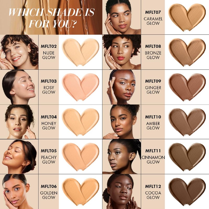 أبسولوت نيويورك Absolute New York Luminous Dream Glow Tint | متوهج، يدوم طويلاً، خالٍ من القسوة (04 HONEY GLOW، 1.01 أونصة سائلة) - Image 3